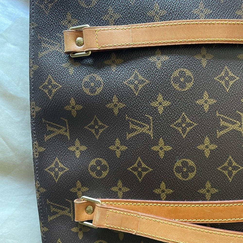 Authentic LOUIS VUITTON BABYLONE Shoulder Bag Monogram Leather Brown Nice Patina - Picture 6 of 12
